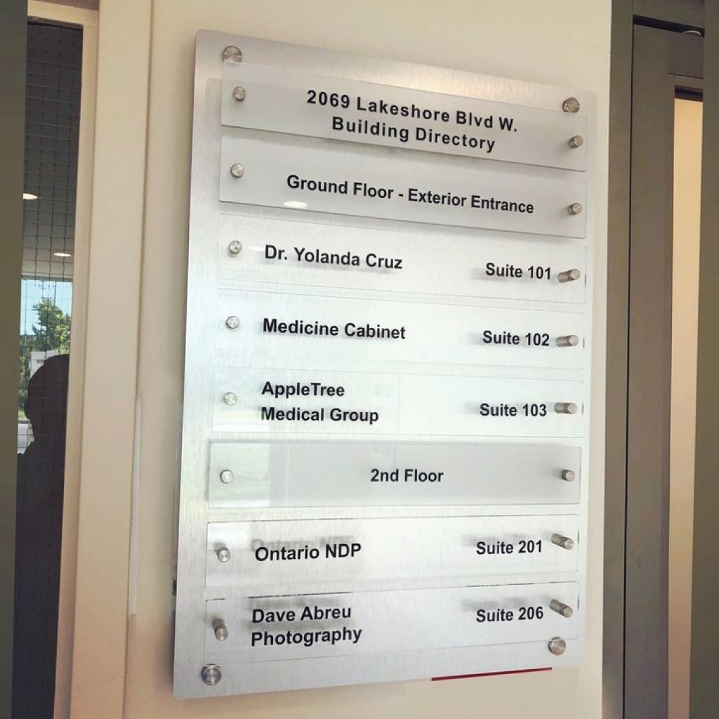 informational | Directory Signage making services in Dubai