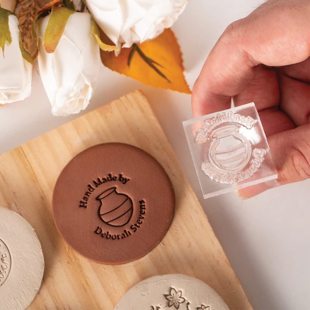 soap and clay branding stamp