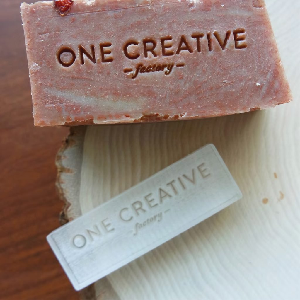 soap branding stamp for handmade soap made in UAE