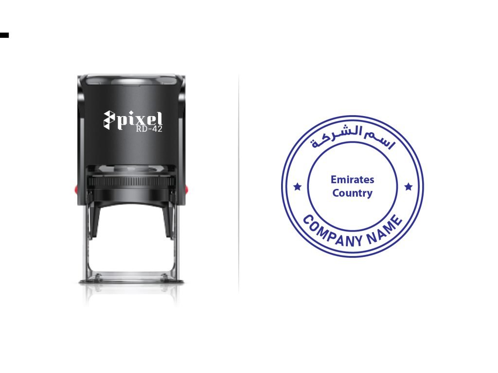 company stamp self inking for business and personalized stamp making Dubai UAE.