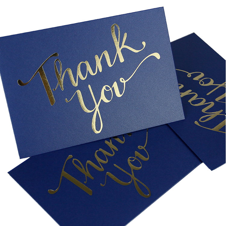 gold and silver foil business cards