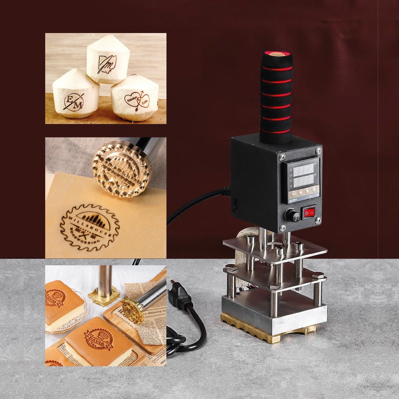 Heat Stamp, custom hot foil stamp Dubai manual and electric type