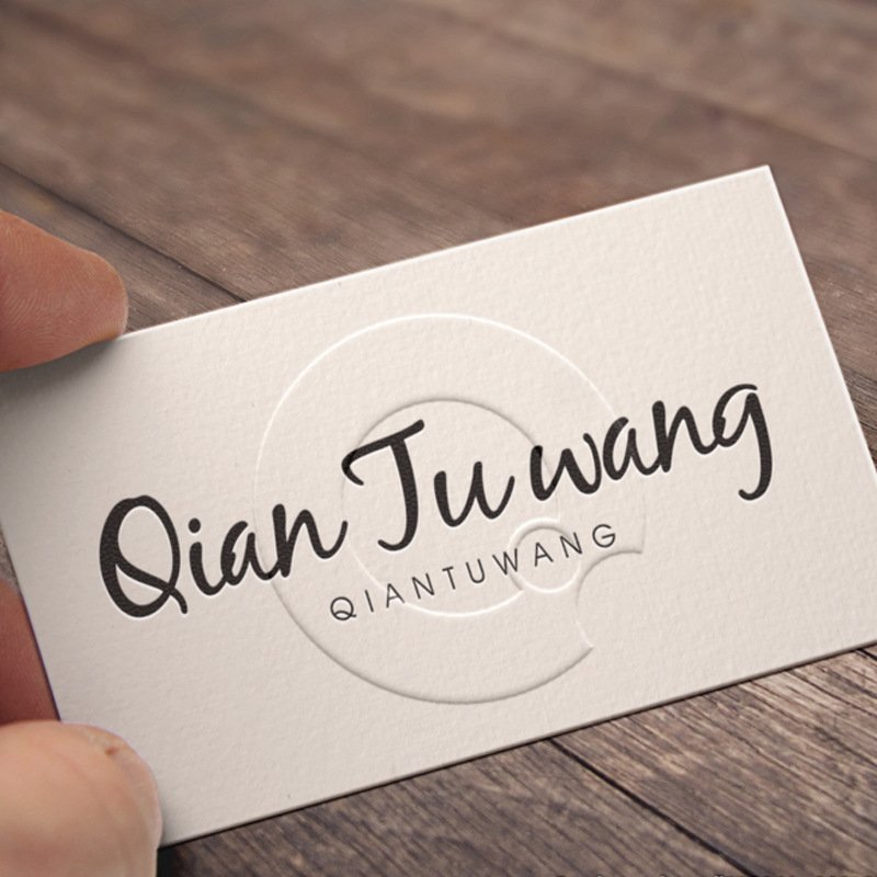 Premium business cards Spot UV, Embossed, diy cut